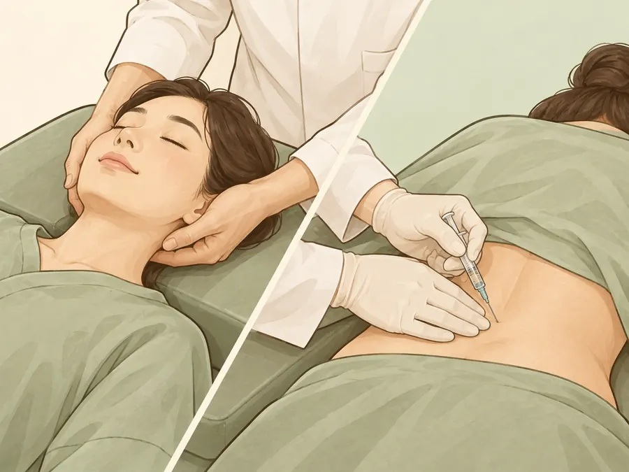 통증 치료 및 추나·약침 시술 안내 이미지